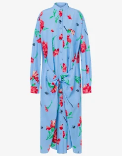 Best Cupro Canvas Dress Carnation Print Dresses