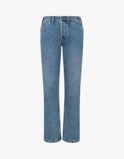 Fashion Denim Trousers Laurel Crown Logo Pants & Shorts