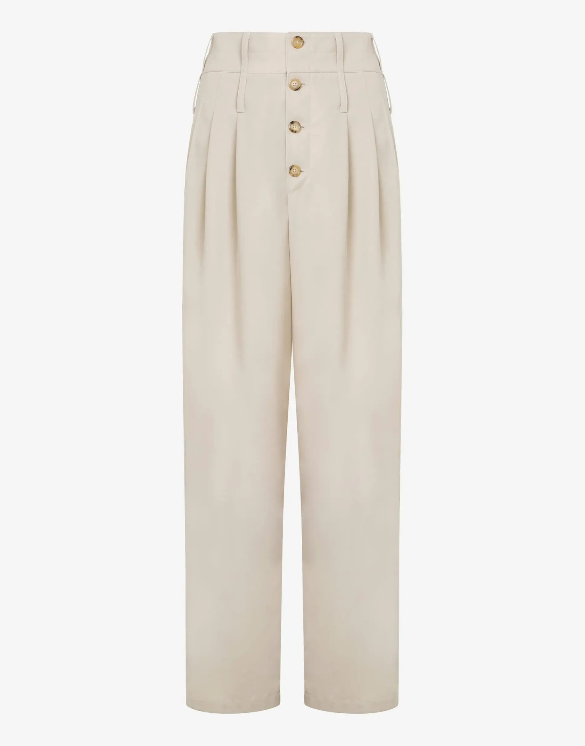 Sale Gabardine Trousers with Trench Details Pants & Shorts
