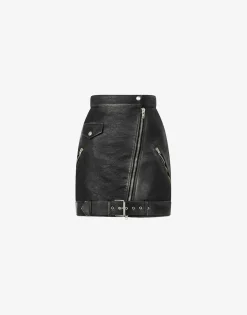 New Heavy nappa leather mini skirt Co-ords|Skirts