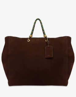 Best Large Braided Cord Suede Shopper Handbags|Bags & Backpacks