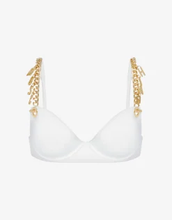 New Lettering Charm Bikini Top Swimwear