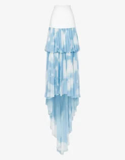 Sale Long skirt with ""In the Cloud"" print Co-ords|Skirts