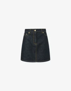 Fashion Lunar New Year Denim Miniskirt Skirts