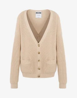 Outlet Organic Cotton Blend Cardigan Knitwear