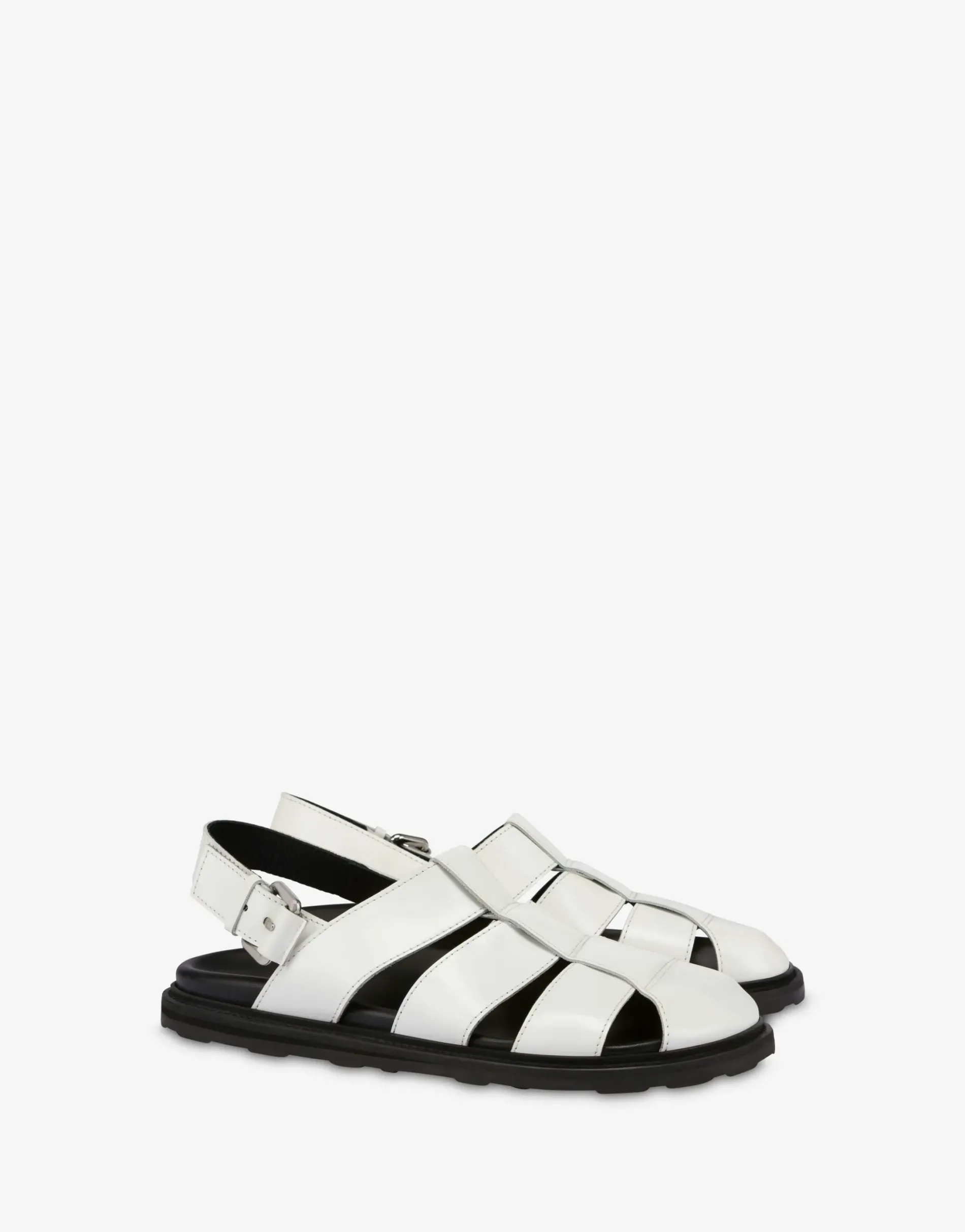 Fashion Sandals in brushed calf leather Sporty Sandals & Mules