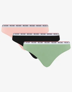 Fashion Set of 3 Stretch Jersey Briefs Logo Band Underwear