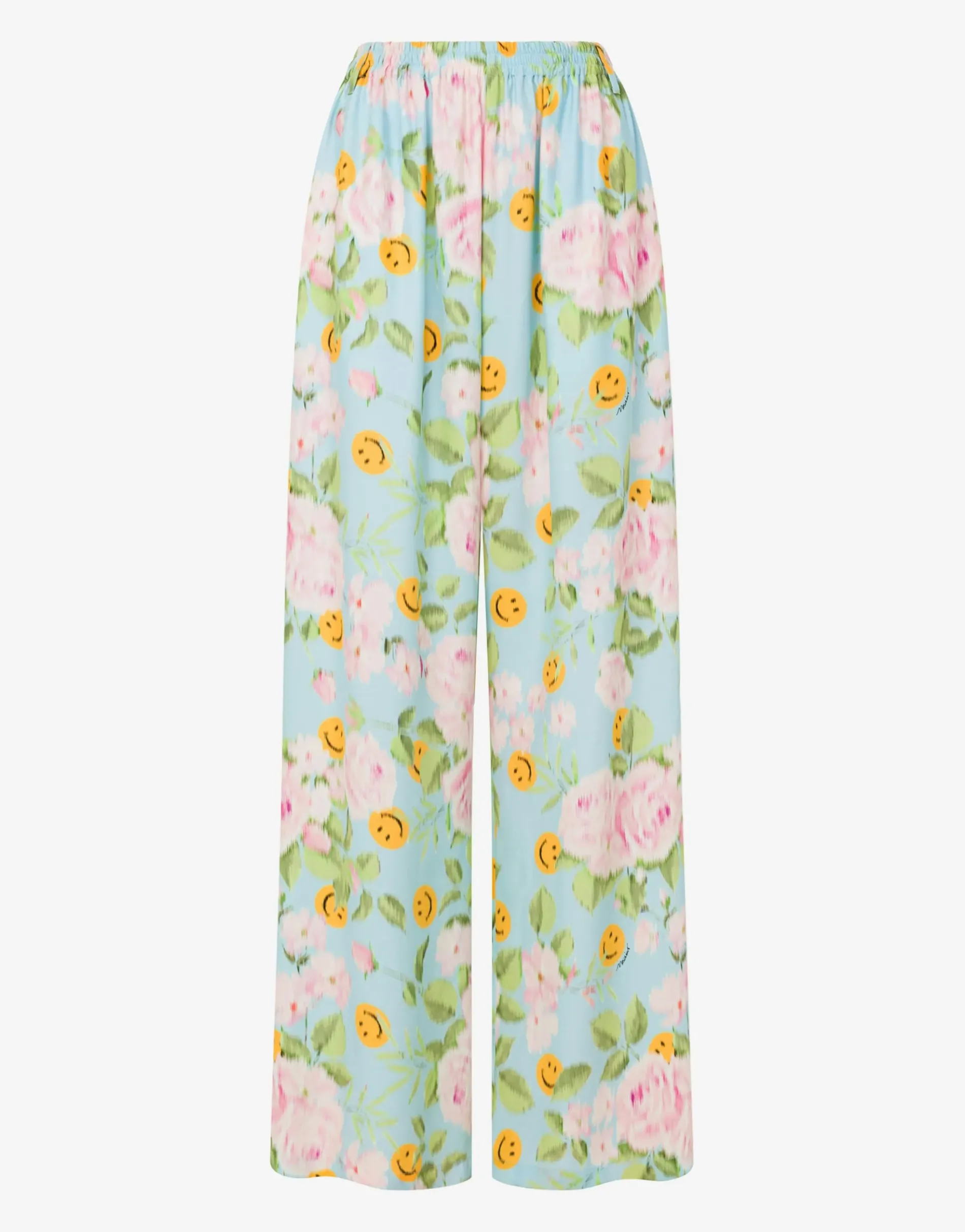 Best Silk satin pants Smiley® & Roses Co-ords|Pants & Shorts