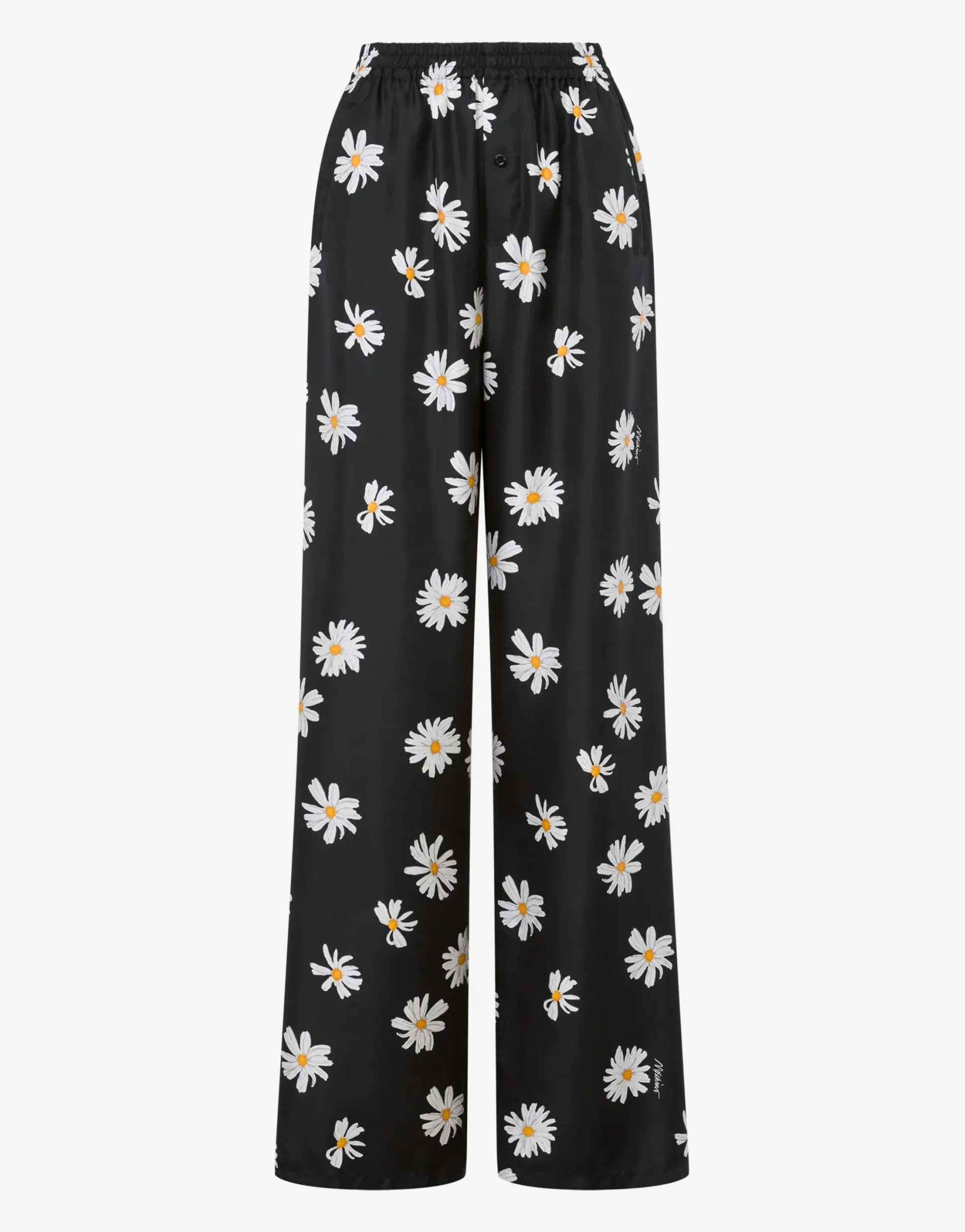 Online Silk Twill Trousers Allover Daisy Pants & Shorts