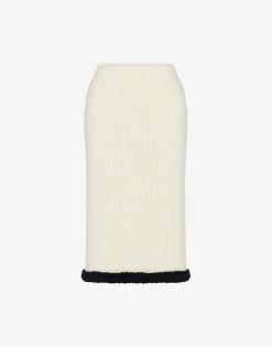 Online Skirt in superfine lambswool Co-ords|Skirts