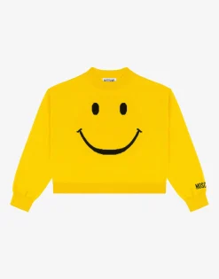 Sale Smiley® Embroidery wool sweater Girl