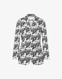 Clearance Stretch cotton satin jacket 'What's up' Jackets|Co-ords