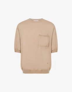 Discount Wool and Silk Sweater Golden M Knitwear