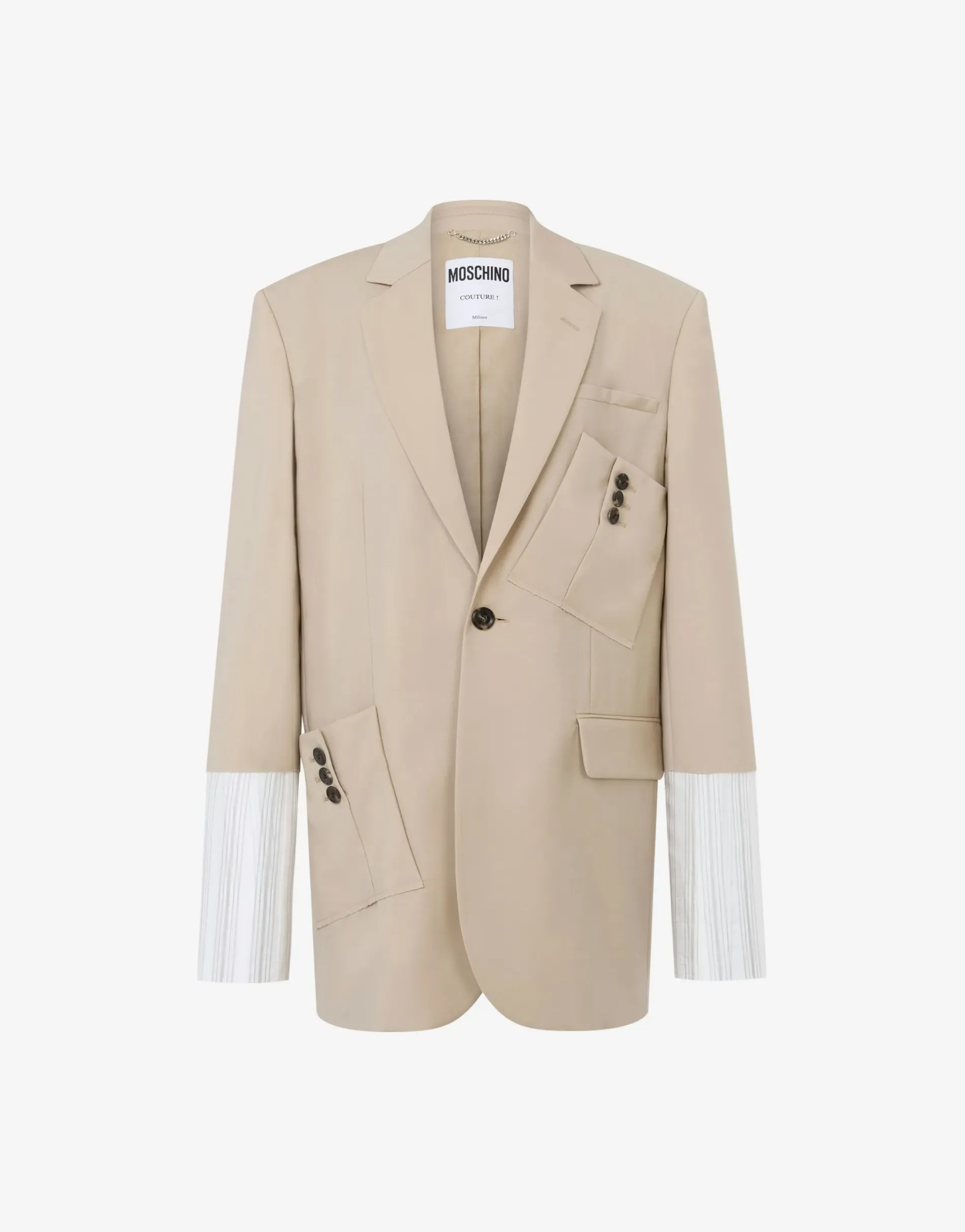 Online Wool Canvas Jacket with Cuff Details Jackets|Co-ords