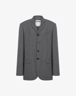 New Wool Pinstripe Jacket Jackets|Co-ords