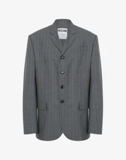 Sale Wool Pinstripe Jacket Jackets|Co-ords